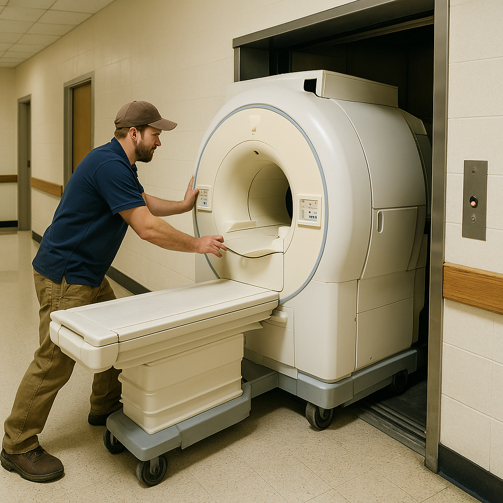 photo of medical equipment move